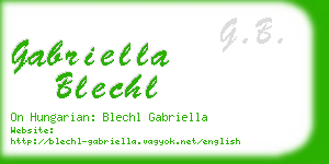 gabriella blechl business card